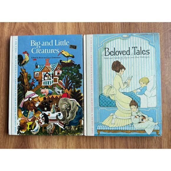 Vintage The Golden Treasury of Children’s Literature Books - Vol 1 and 2 - Picture 1 of 9